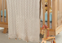 Плед детский из акрила KARVEN D035 V1 бежевый 90х115