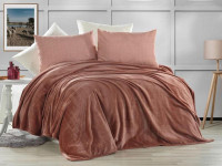 Плед из полиэстера KARVEN SUPER SOFT P942 VIGAN сухая роза 200х220