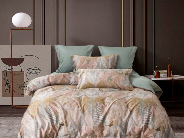 Постельное белье из египетского хлопка ASABELLA 1827-6 50х70 (2шт) и 70х70 (2шт) евро