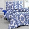 Постельное белье трикотажное с простыней на резинке KARNA LAMAR 1,5-спальное