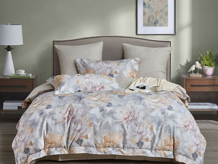 Постельное белье из фланели-люкс ASABELLA Ренессанс 50х70 (2шт) и 70х70 (2шт) евро