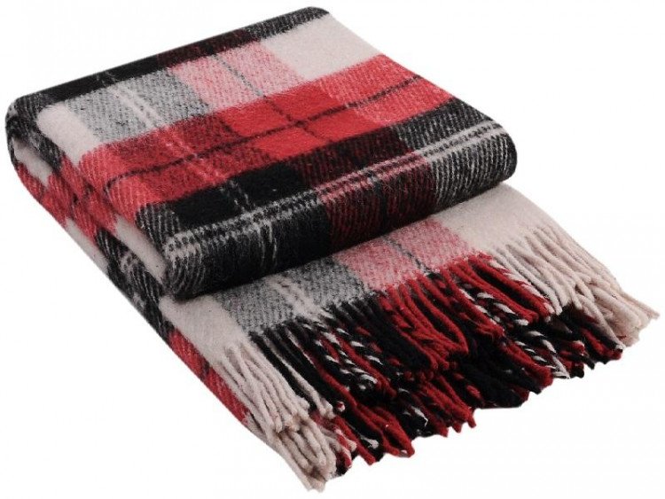 Плед из новозеландской шерсти и полиэстера VLADI ЭЛЬФ 02-07 200х220