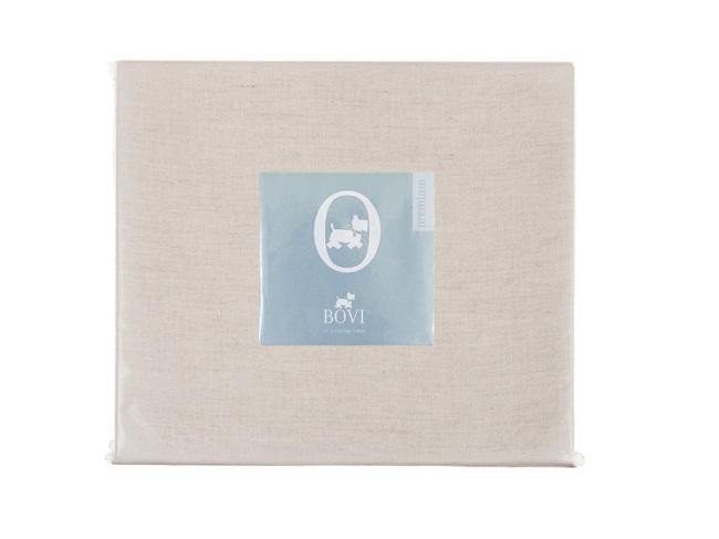 Простыня на резинке BOVI 05161 LINEN натурал 160х200