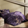 Постельное белье из сатина люкс TAC DELUX ELEGANCE ALITA фиолетовое евро