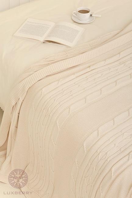 Плед LUXBERRY IMPERIO 40 экрю 220х240