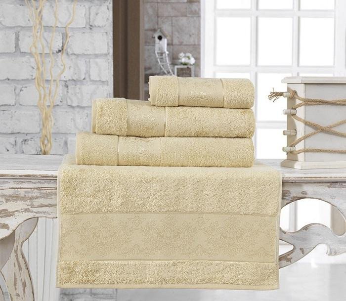 Полотенце бамбуковое KARNA PANDORA золотистое 70х140