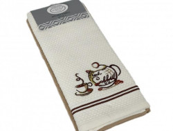 Набор кухонных полотенец хлопковых KARVEN HM770 ASKILI MUTFAK bej-krem V2 40х60 (2шт)