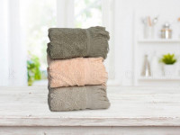 Набор кухонных полотенец махровых хлопковых с бахромой KARVEN HM725 HITIT V2 30х50 (3шт)