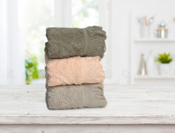 Набор кухонных полотенец махровых хлопковых с бахромой KARVEN HM725 HITIT V2 30х50 (3шт)