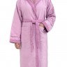 Халат банный женский из хлопка и льна DEVILLA 03578 SENSES фиалковый XS