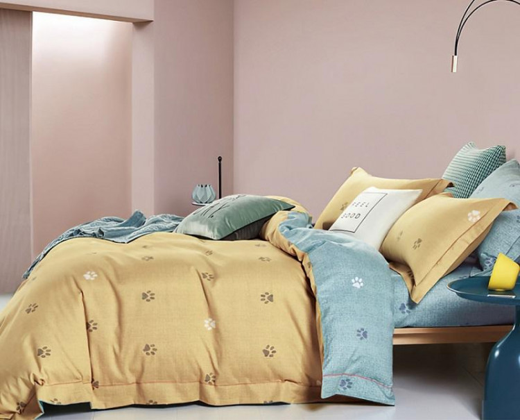 Постельное белье двухстороннее из твил-сатина SAILID BP-115-3 евро