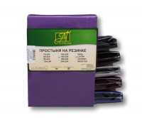 Простыня на резинке из сатина АЛЬВИТЕК ПР-СО-Р-ТЛ темная лаванда 200х200