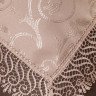 Скатерть с салфетками жаккардовая с гипюром KARNA KDK пудра 160x300
