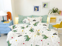 Постельное белье из твил-сатина TANGO lucky dino 70х70 (2шт) 1,5-спальное Постельное белье из твил-сатина TANGO lucky dino 70х70 (2шт) 1,5-спальное