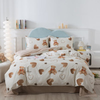 Постельное белье фланелевое TANGO MOMAE Bear 50х70 (2шт) евро