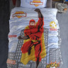 Постельное белье подростковое из ранфорса KARVEN YOUNG STYLE N022/1 SUPERHERO GREY V-1 50х70 (1шт), 70х70 (1шт)