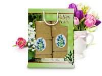 Набор махровых полотенец в коробке GULCAN VALLEY VAR-04 50х90 (1шт) и 70х140 (1шт)