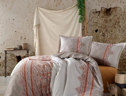 Постельное белье из ранфорса KARVEN N023 URBAN ORANJ V-1 50х70 (2шт), 70х70 (2шт) евро