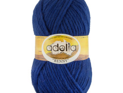 Пряжа ADELIA BENNY №738 синяя 100% шерсть, 5 шт х 100 гр, 96 м +/- 5 м