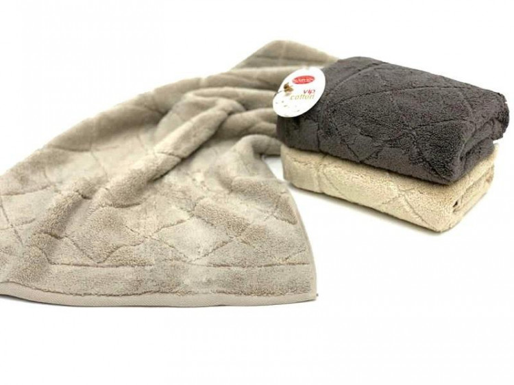 Набор полотенец махровых хлопковых KARVEN MICRO COTTON PREMIUM HS968 EVA-2 90х150 (3шт)