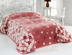 Плед из полиэстера KARVEN SUPER SOFT P948 EVLEN V2-B005 розовый 220х240