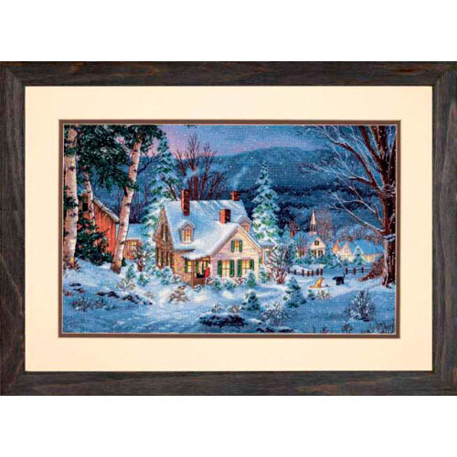Набор для вышивания DIMENSIONS 70-08862 Зимняя тишина 40x25 см