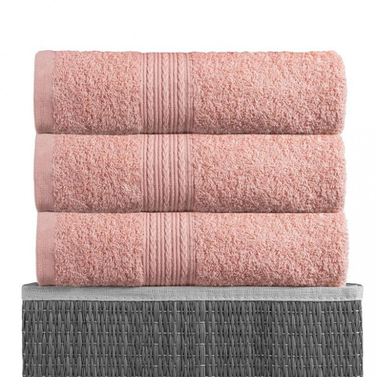 Полотенце махровое BAYRAMALY персиковое 40х70