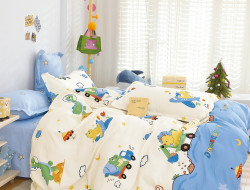 Постельное белье из твил-сатина TANGO диномир 70х70 (2шт) 1,5-спальное