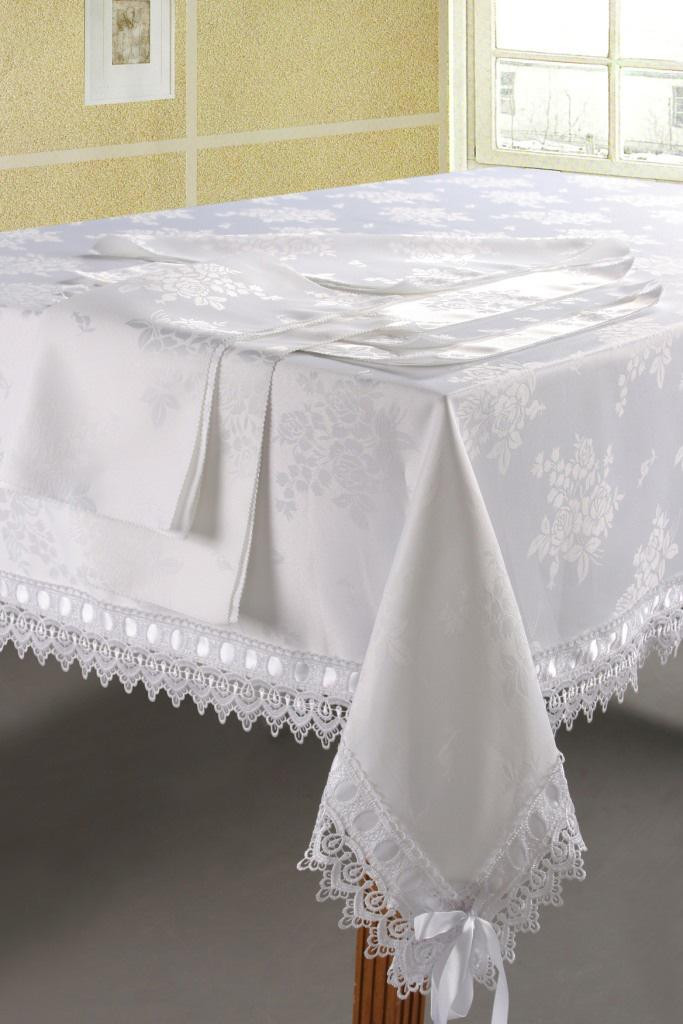 Скатерть жаккардовая с салфетками SL 08457 180х360