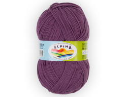 Пряжа ALPINA VERA №45 фиолетовая 55% акрил, 45% хлопок 5 шт х 100 гр, 280 м +/- 15 м