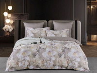 Постельное белье из египетского хлопка Premium ASABELLA Цветочный шарм 50х70 (2шт) и 70х70 (2шт) семейное