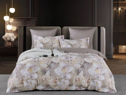 Постельное белье из египетского хлопка Premium ASABELLA Цветочный шарм 50х70 (2шт) и 70х70 (2шт) семейное