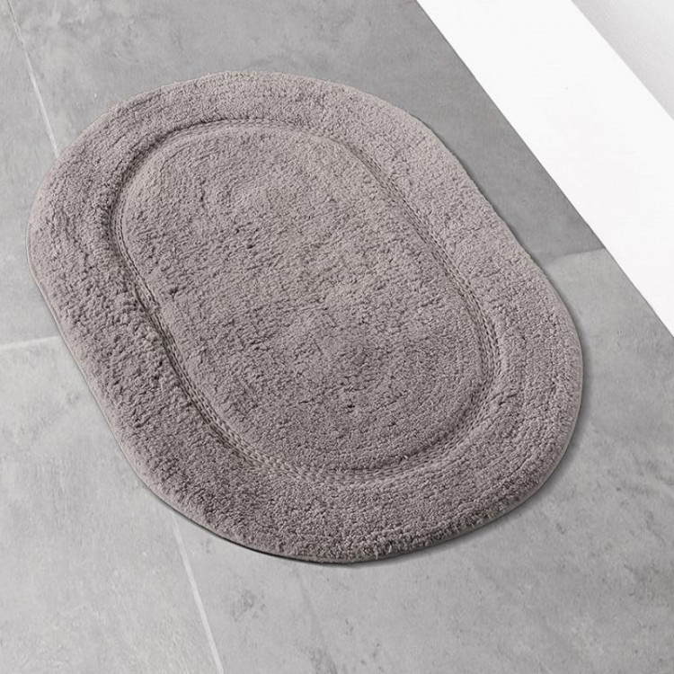 Коврик для ванной хлопковый овальный KARNA SALIDA кофейный 60х100