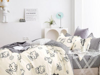 Постельное белье двухстороннее из твила TANGO TPIG-1683 50х70 (2шт), 70х70 (2шт) евро