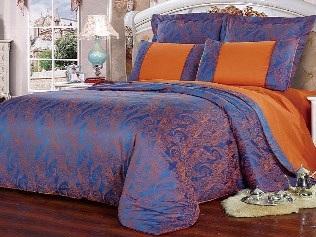 Постельное белье KINGSILK ОРНАМЕНТ СИНИТО семейное