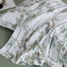 Постельное белье из египетского хлопка Premium с летним одеялом ASABELLA Веточки весны 50х70 (2шт) 1,5-спальное