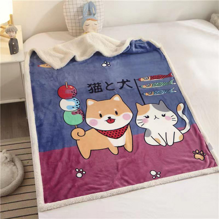 Плед детский фланелевый из микрофибры с шерпой TANGO LEONCELLO LEO-18 100х140