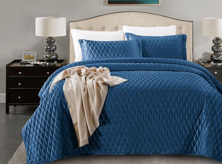 Покрывало с наволочками тонкое велюровое TANGO ARABESQUE ARA-09 240х260