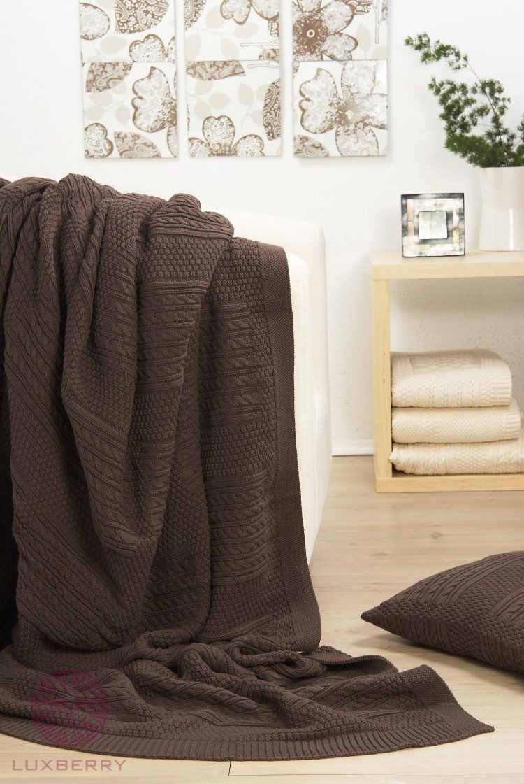 Плед LUXBERRY IMPERIO 3 коричневый 220х240