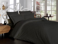 Постельное белье из хлопкового жаккарда KARVEN N301 DAMASK ANTRASIT 50х70 (2шт), 70х70 (2шт) евро