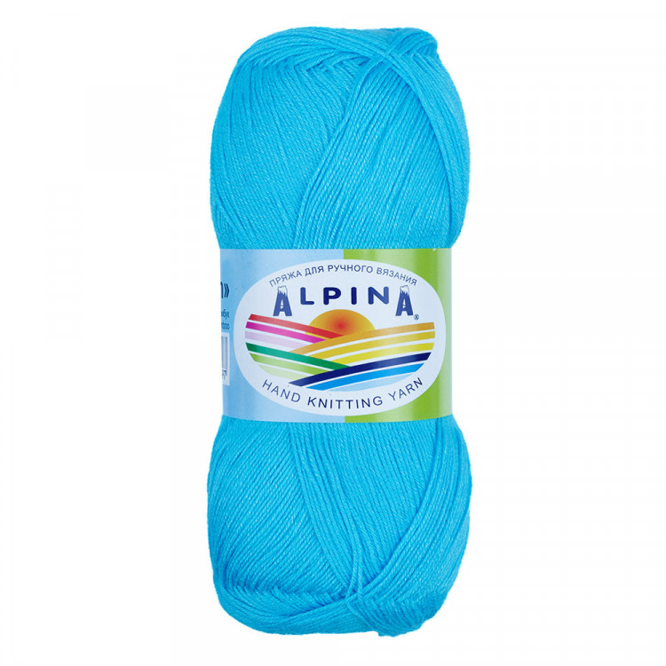Пряжа ALPINA VIVEN №22 светло-голубая 100% бамбук 10 шт х 50 гр, 405 м +/- 15 м