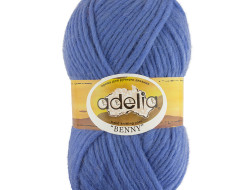 Пряжа ADELIA BENNY №733 светло-синяя 100% шерсть, 5 шт х 100 гр, 96 м +/- 5 м