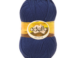 Пряжа ADELIA OLIVIA №20 джинсовая 40% шерсть, 60% акрил, 5 шт х 100 гр, 250 м +/- 10 м