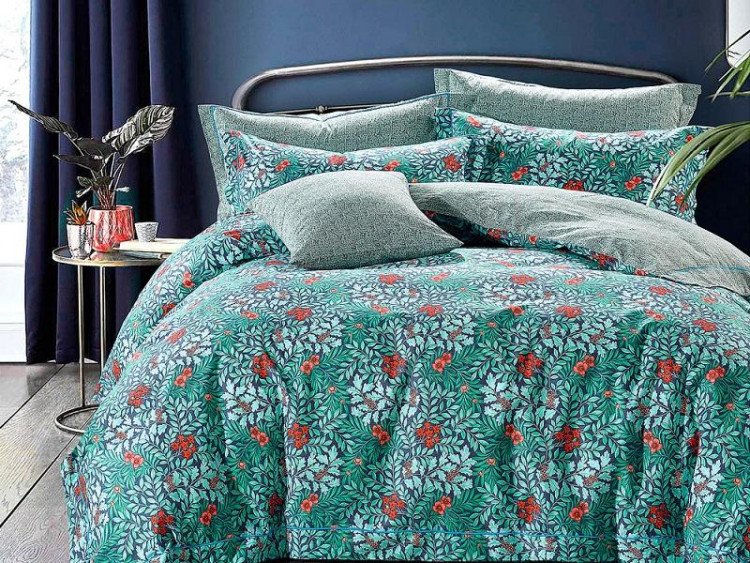 Постельное белье из сатина ASABELLA 1127-6 50х70 (2шт) и 70х70 (2шт) евро