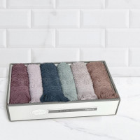 Набор кухонных полотенец махровых хлопковых KARVEN HM724 VASE 30х50 (6шт)