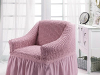 Чехол на кресло BULSAN светло-розовый