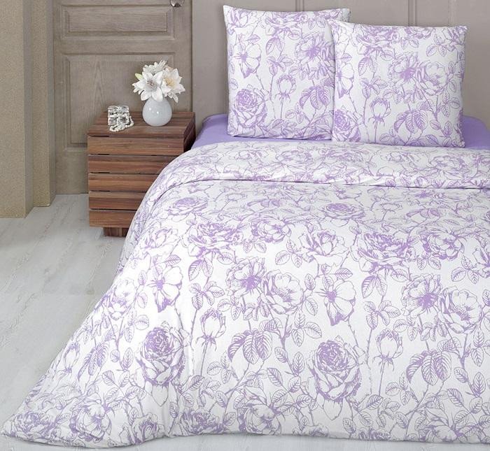 Постельное белье трикотажное с простыней на резинке KARNA ROZALIN евро