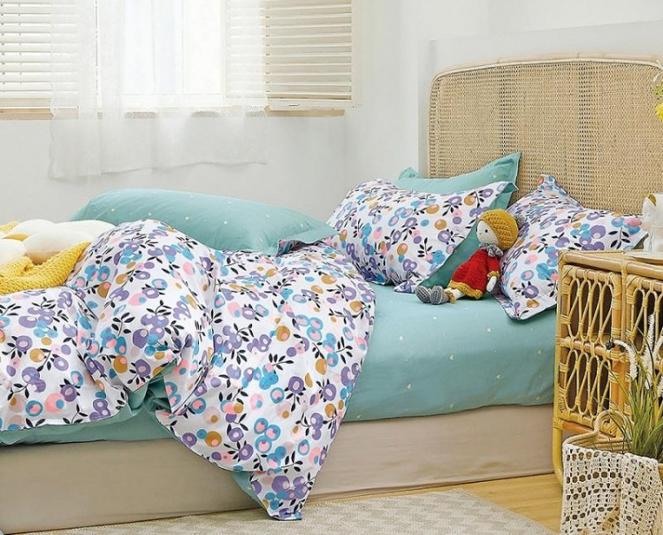 Постельное белье двухстороннее из твил-сатина SAILID BP-79-3 евро