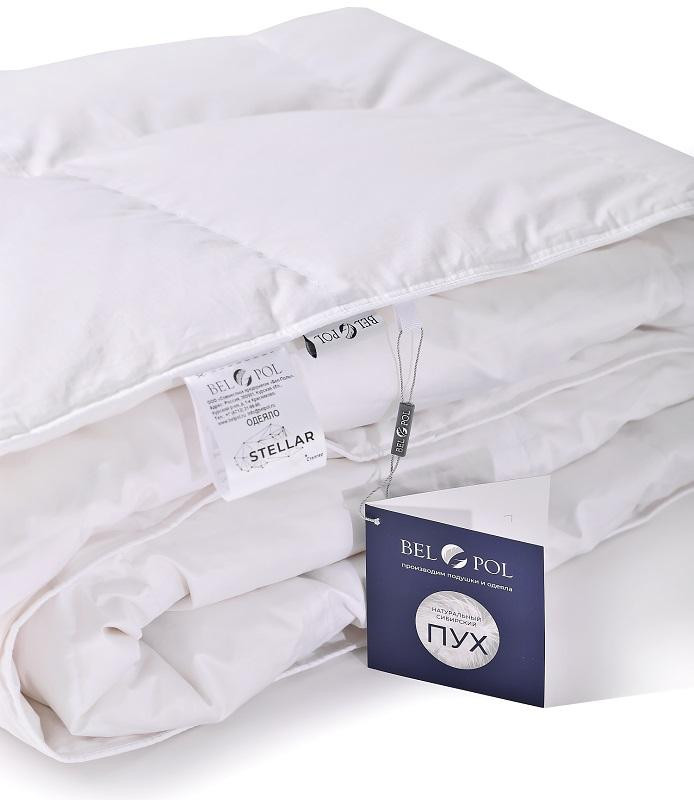 Одеяло кассетное из белого гусиного пуха BELPOL STELLAR 172х205 теплое