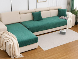 Набор накидок на диван из микрофибры TANGO SOFA зеленый 90х160 (2шт)
